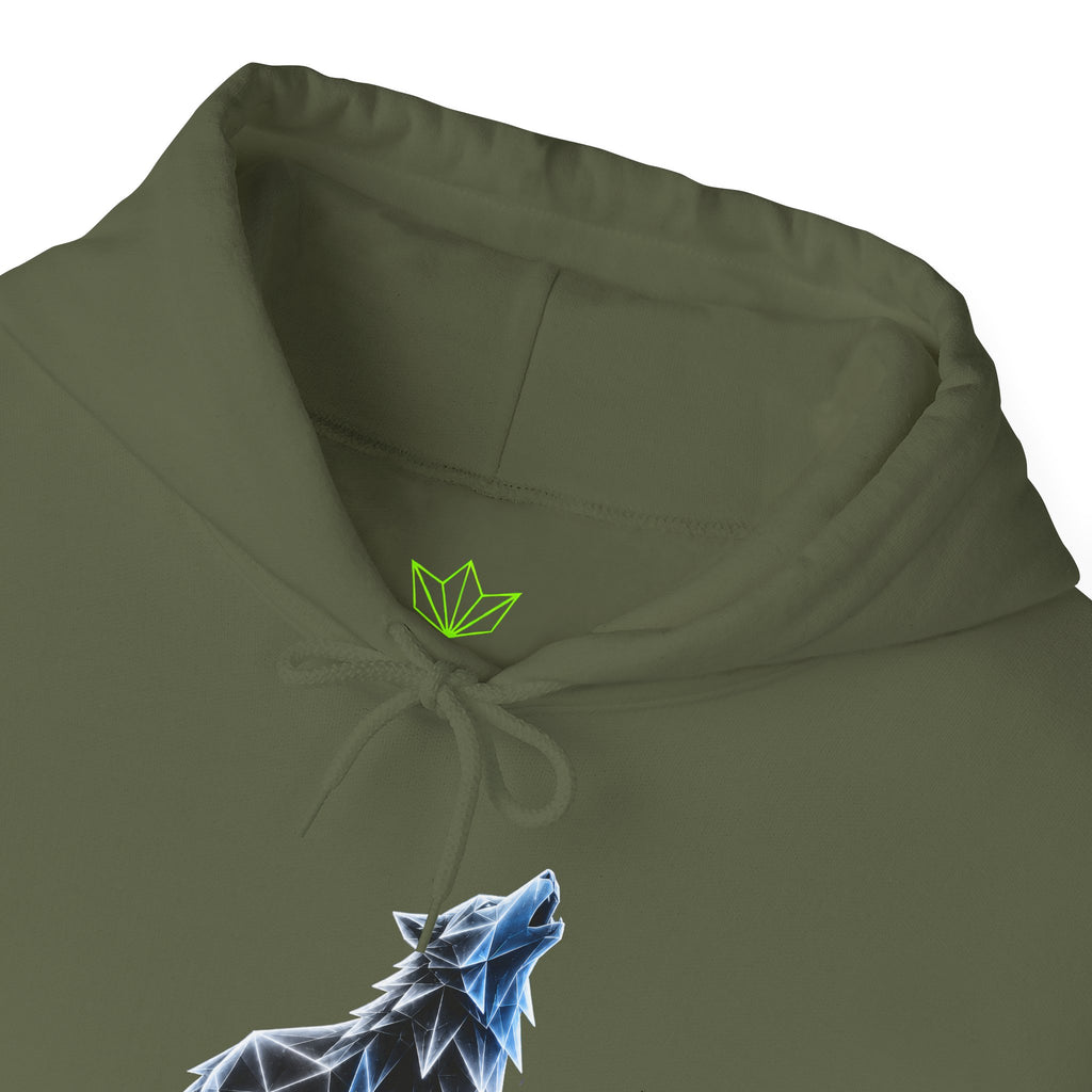 Origami Wolf Hoodie. Belonging Instinct Sweatshirt