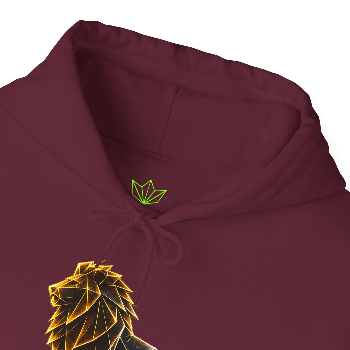Origami Lion Hoodie. Presence Instinct Sweatshirt