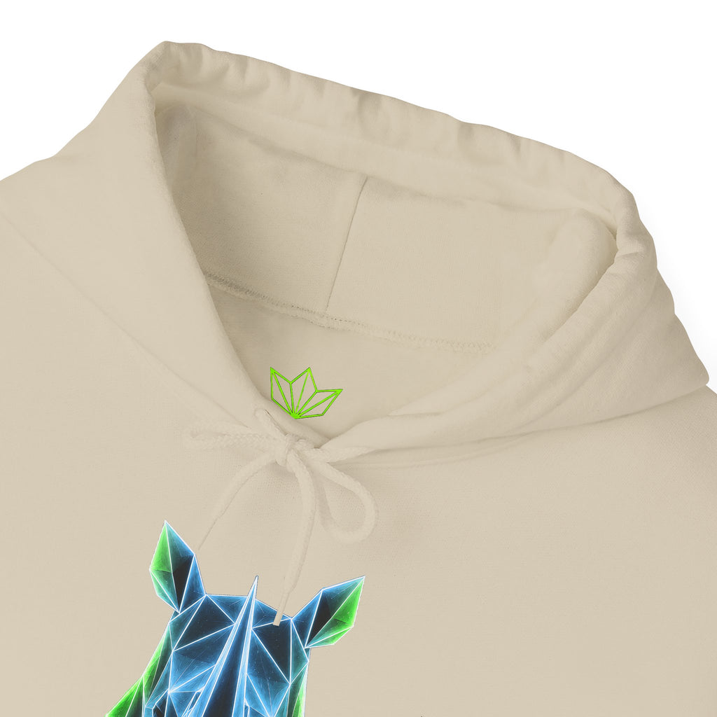 Origami Rhino Hoodie | Resilience Instinct Sweatshirt