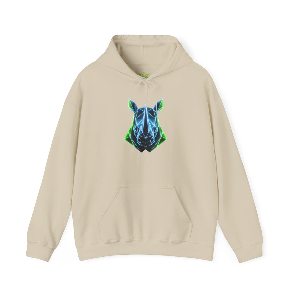 Origami Rhino Hoodie | Resilience Instinct Sweatshirt