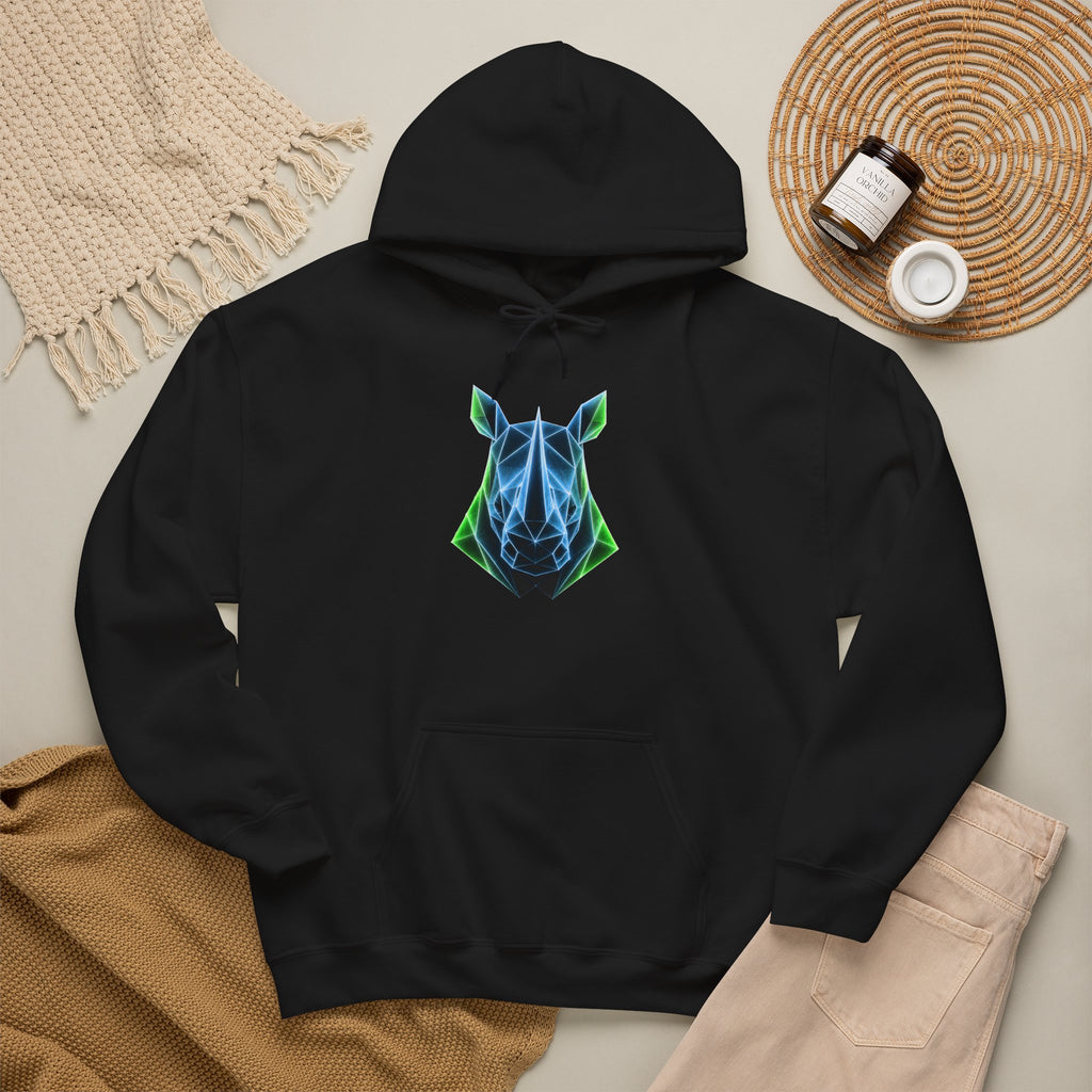 Origami Rhino Hoodie | Resilience Instinct Sweatshirt