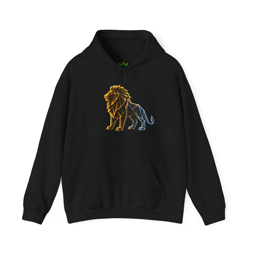 Origami Lion Hoodie. Presence Instinct Sweatshirt