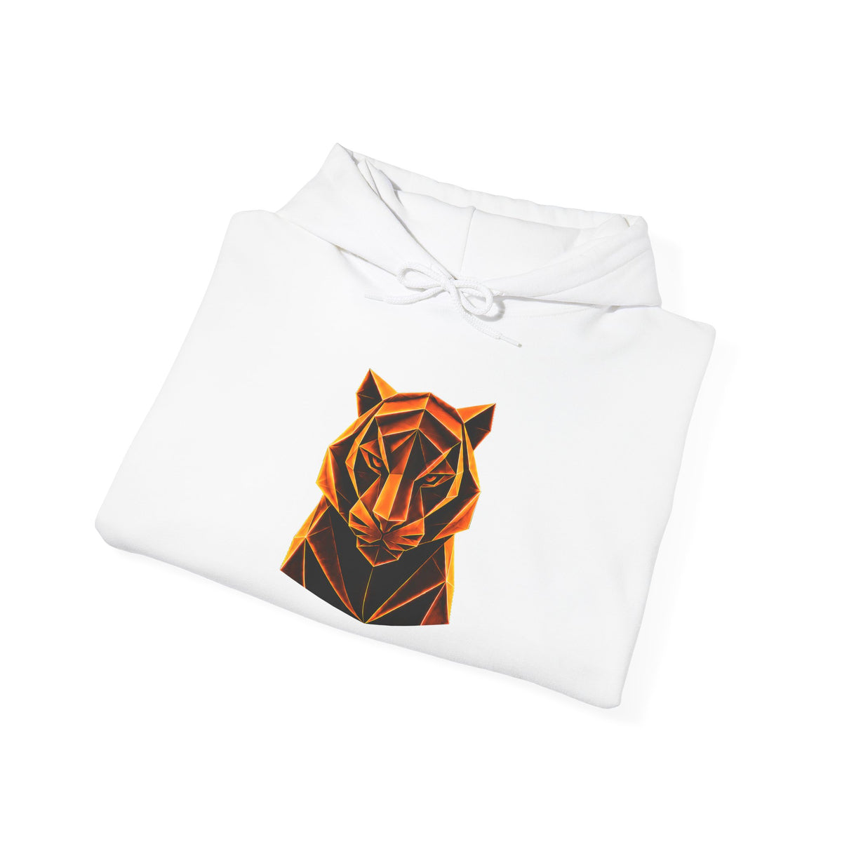 Origami Tiger Hoodie. Inner Power Instinct Sweatshirt