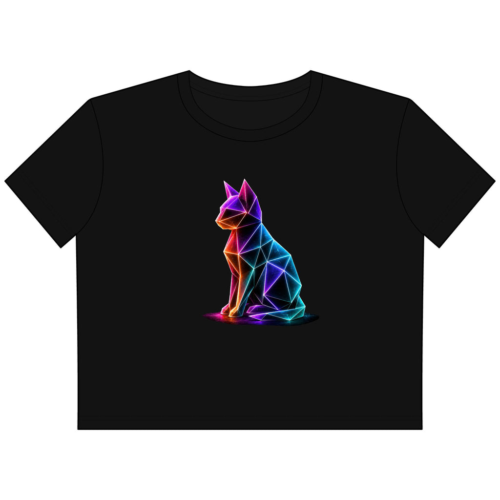 Origami Cat Sitting Tee | Authenticity Instinct Cropped Tee