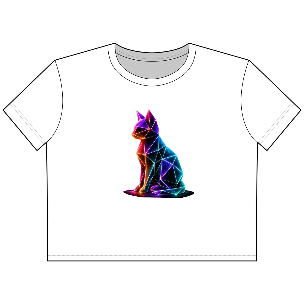 Origami Cat Sitting Tee | Authenticity Instinct Cropped Tee