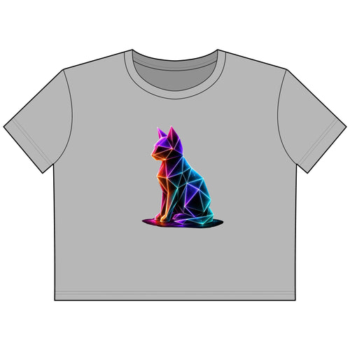 Origami Cat Sitting Tee | Authenticity Instinct Cropped Tee
