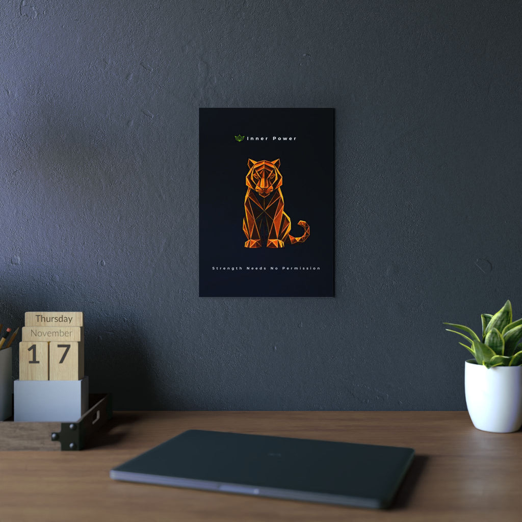 Inner Power - Strength Needs No Permission Art Aluminum Composite Panel | Inner Power Strength Wall Decor