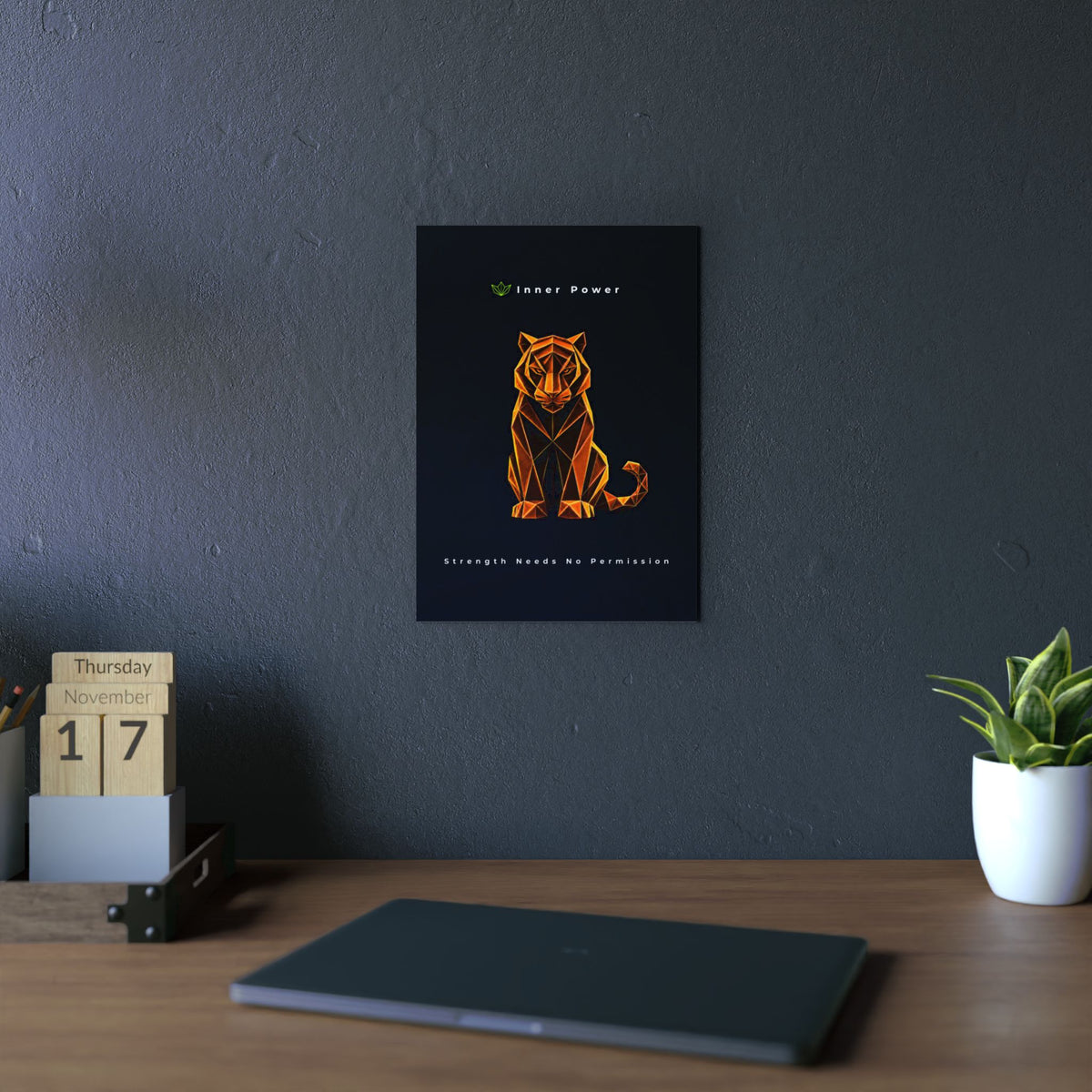 Inner Power - Strength Needs No Permission Art Aluminum Composite Panel | Inner Power Strength Wall Decor