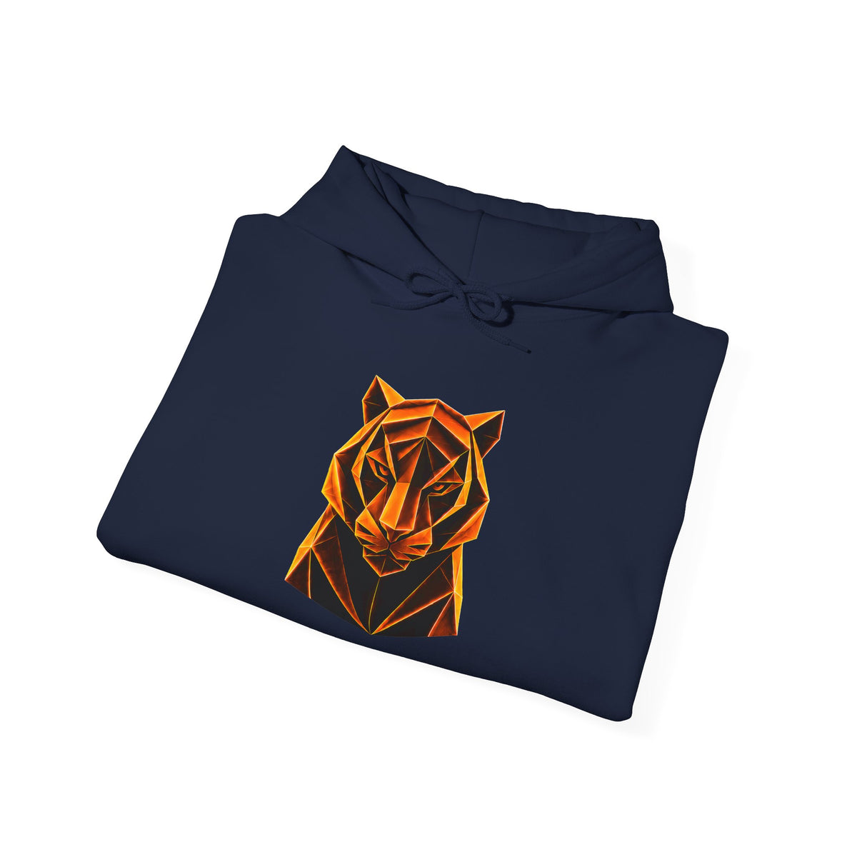 Origami Tiger Hoodie. Inner Power Instinct Sweatshirt