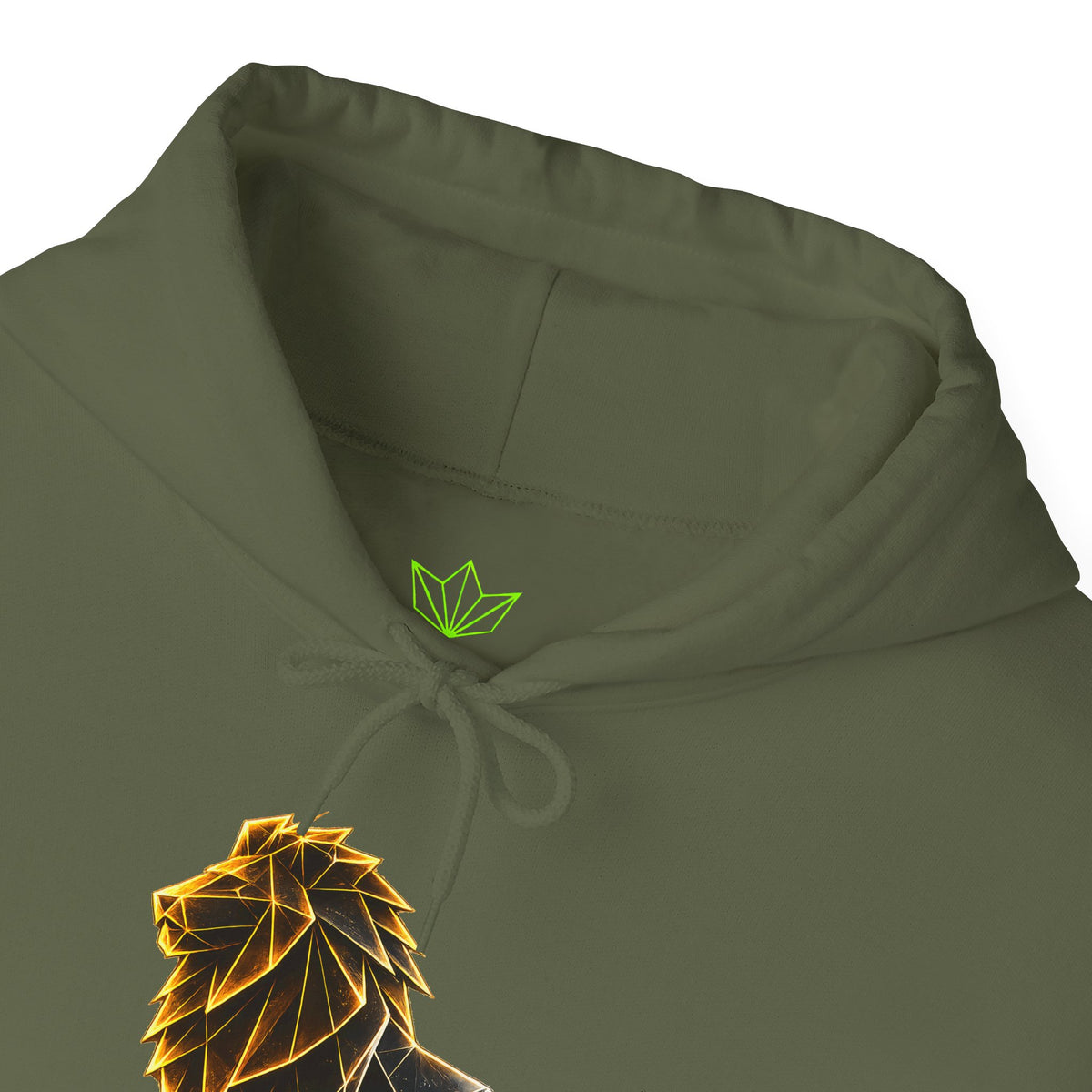 Origami Lion Hoodie. Presence Instinct Sweatshirt