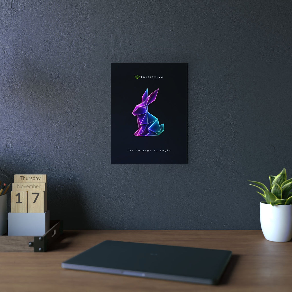 Initiative - The Courage To Begin Aluminum Composite Panel | Wall Art, Modern Decor