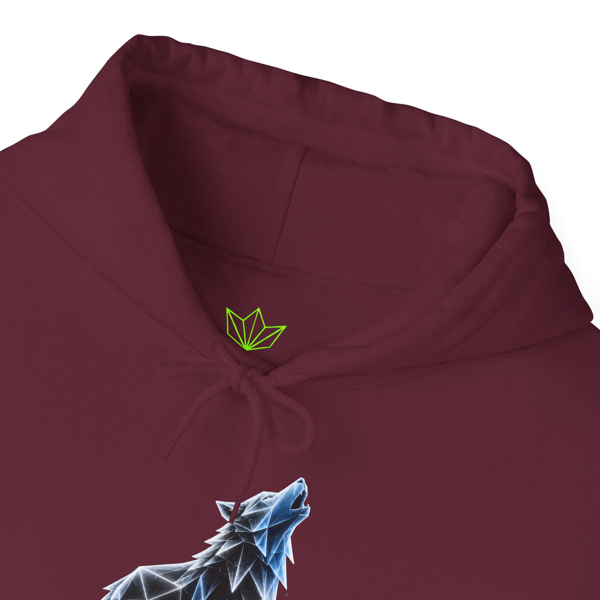 Origami Wolf Hoodie. Belonging Instinct Sweatshirt