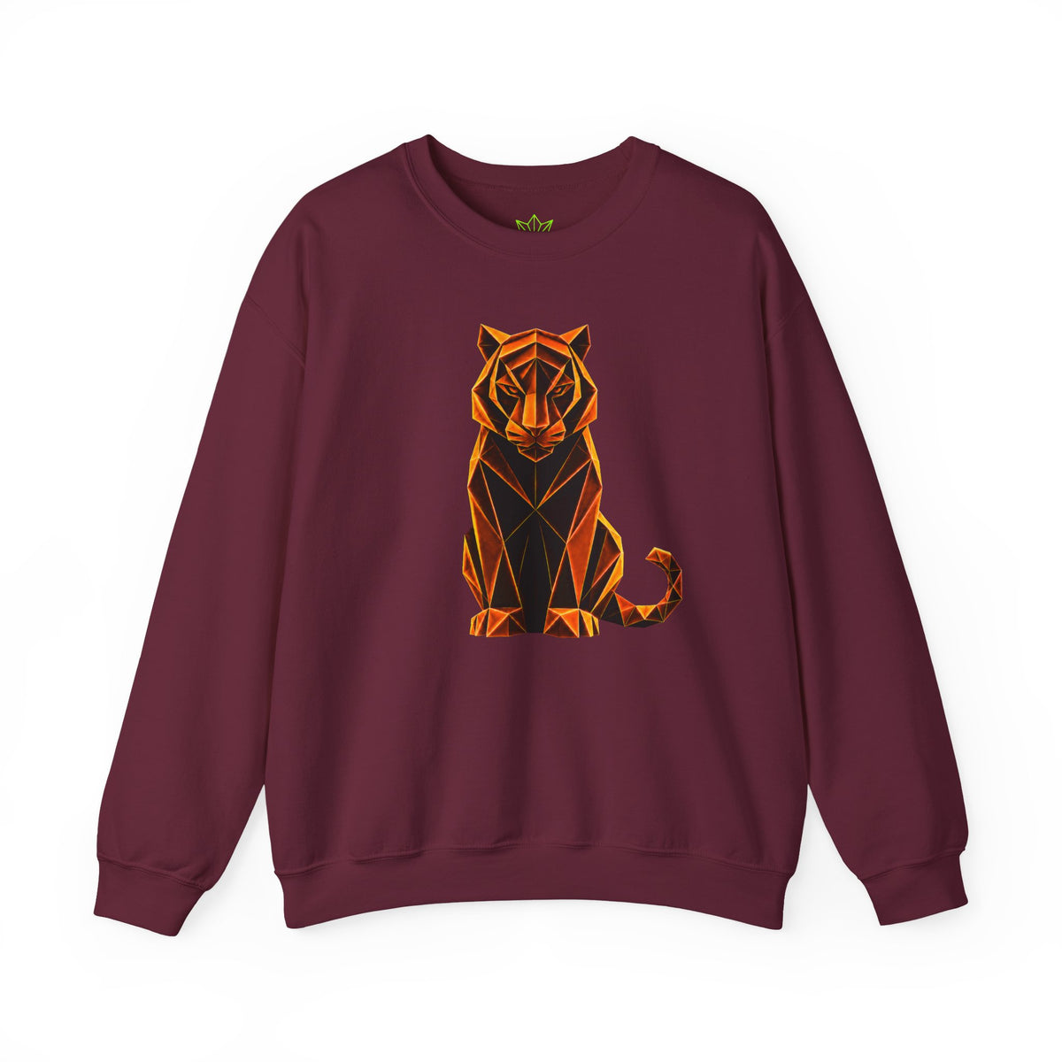 Origami Tiger Illustration Sweatshirt | Inner Power Instinct Sweatshirt