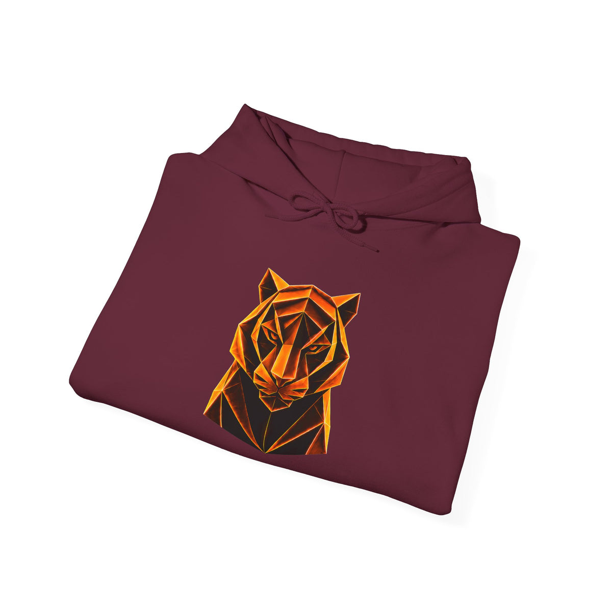 Origami Tiger Hoodie. Inner Power Instinct Sweatshirt
