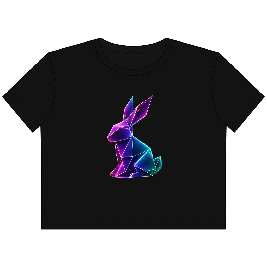 Origami Rabbit Cropped  Shirt. Initiative Instinct Cropped Shirt