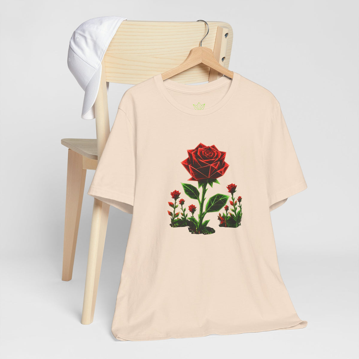 Origami Rose T-Shirt. Vulnerability Instinct Tee