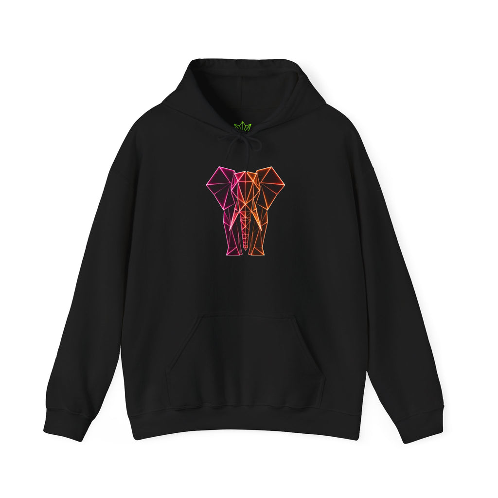 Origami Elephant Hoodie. Wisdom Instinct Sweatshirt