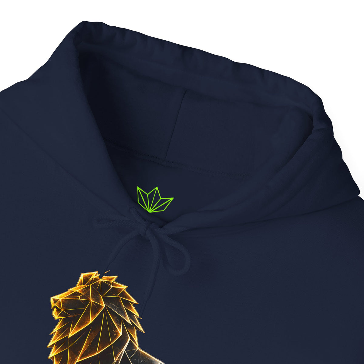 Origami Lion Hoodie. Presence Instinct Sweatshirt