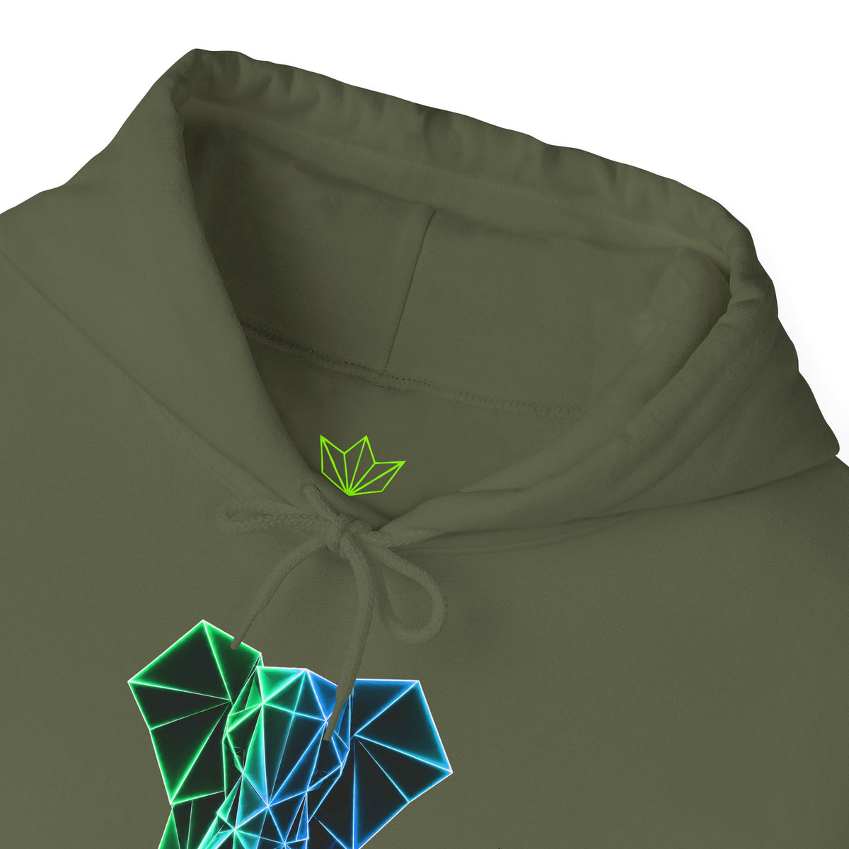 Origami Elephant Hoodie. Wisdom Instinct Sweatshirt