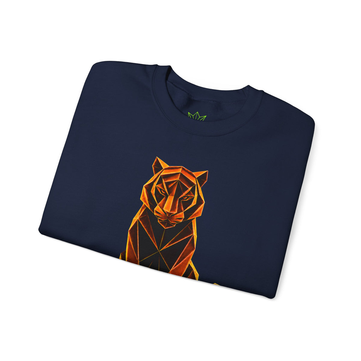 Origami Tiger Illustration Sweatshirt | Inner Power Instinct Sweatshirt