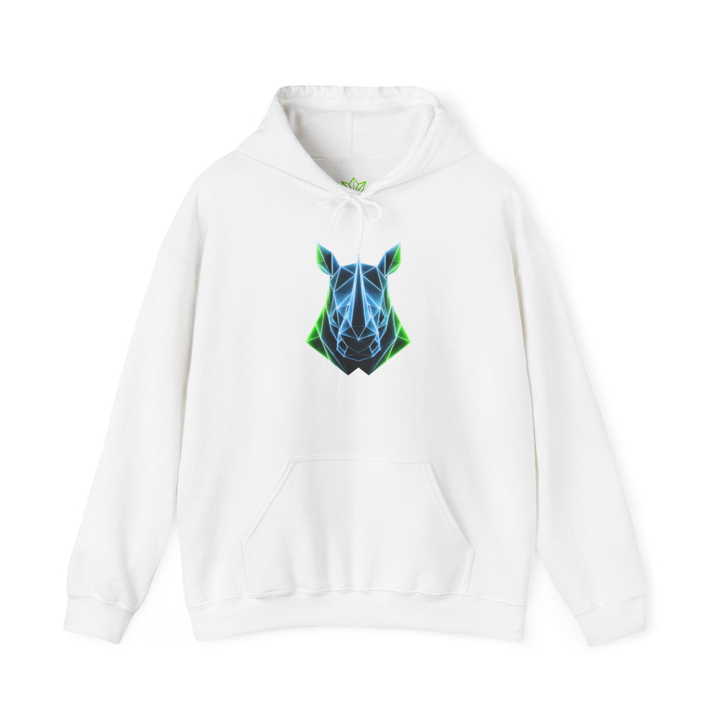 Origami Rhino Hoodie | Resilience Instinct Sweatshirt