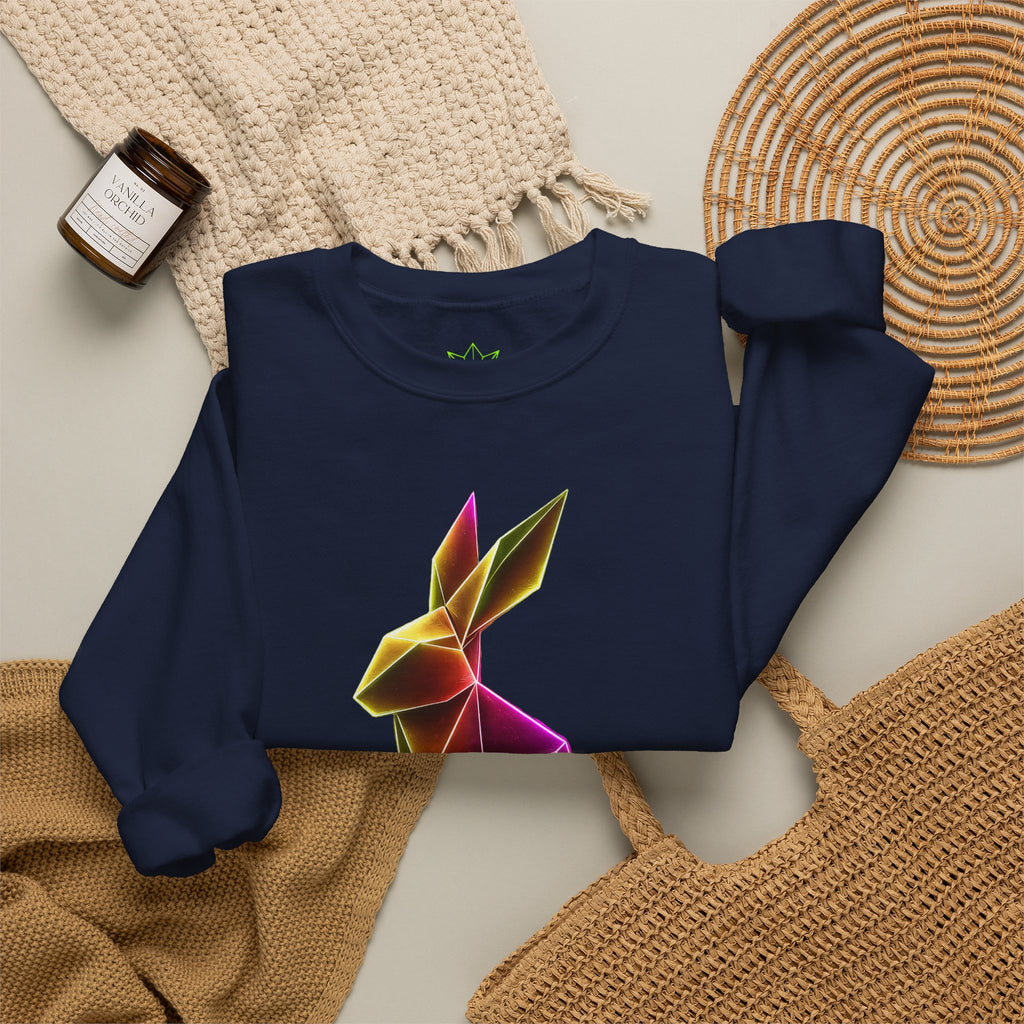 Origami Rabbit Sweatshirt. Initiative Instinct Sweatshirt