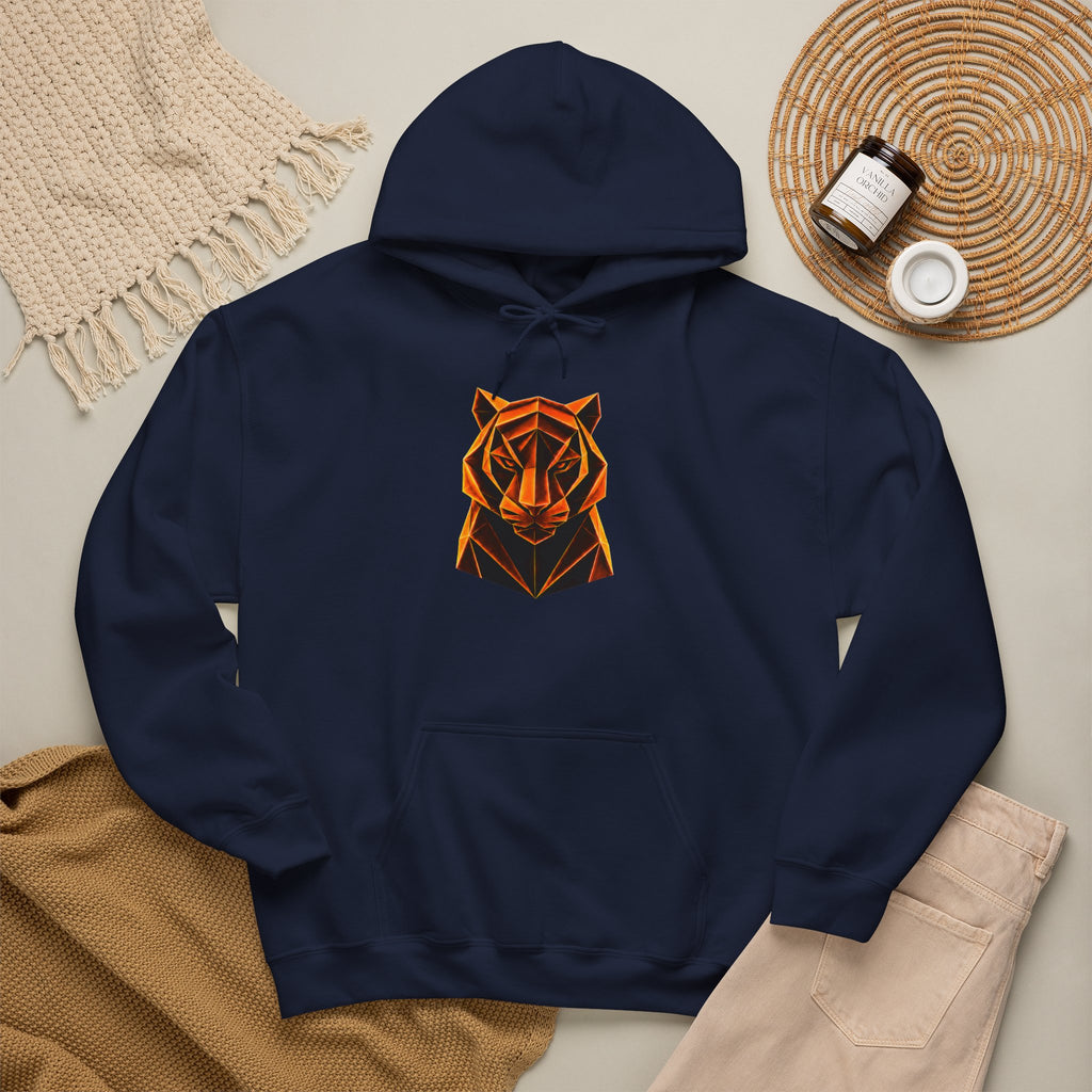 Origami Tiger Hoodie. Inner Power Instinct Sweatshirt