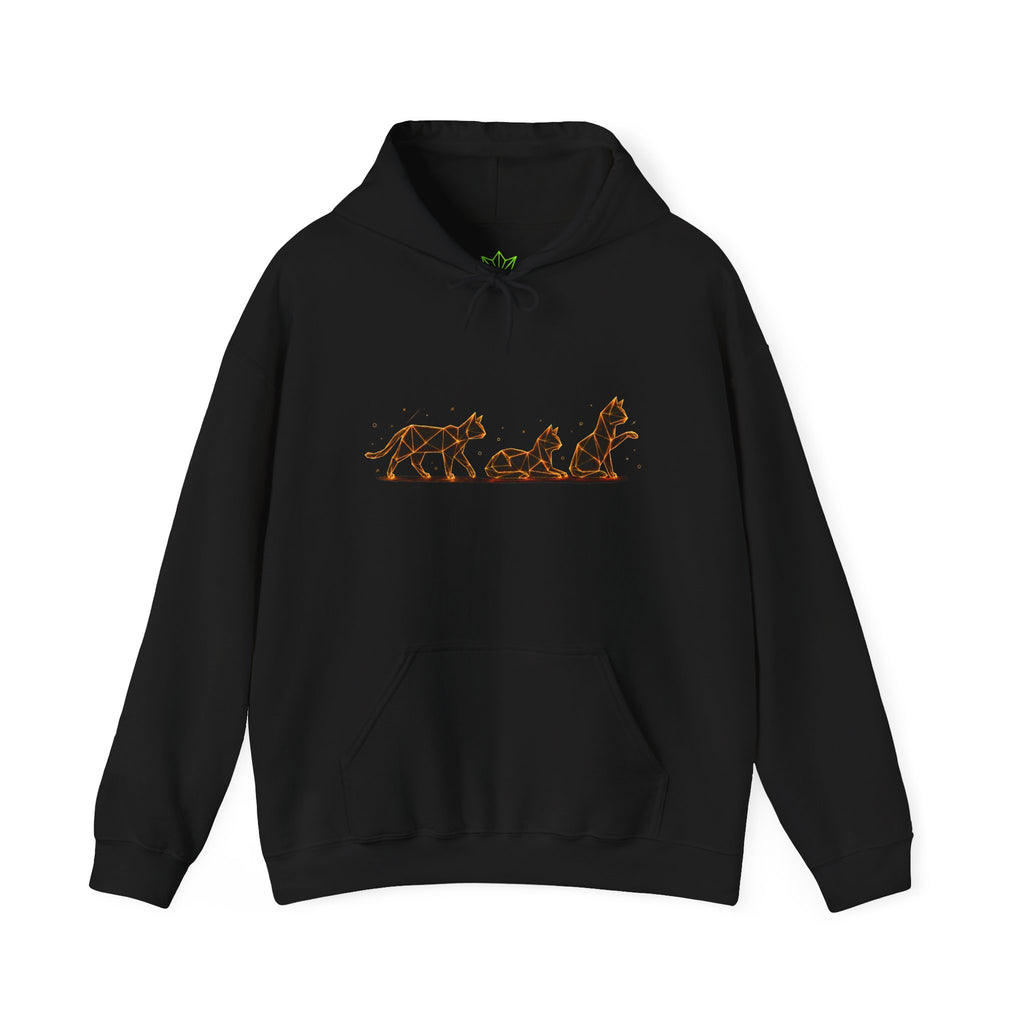 Origami Cat Trio Hoodie | Authenticity Instinct Hoodie