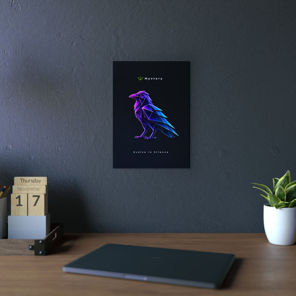 Mystery - Evolve in Silence Aluminum Composite Panel | Modern Wall Art