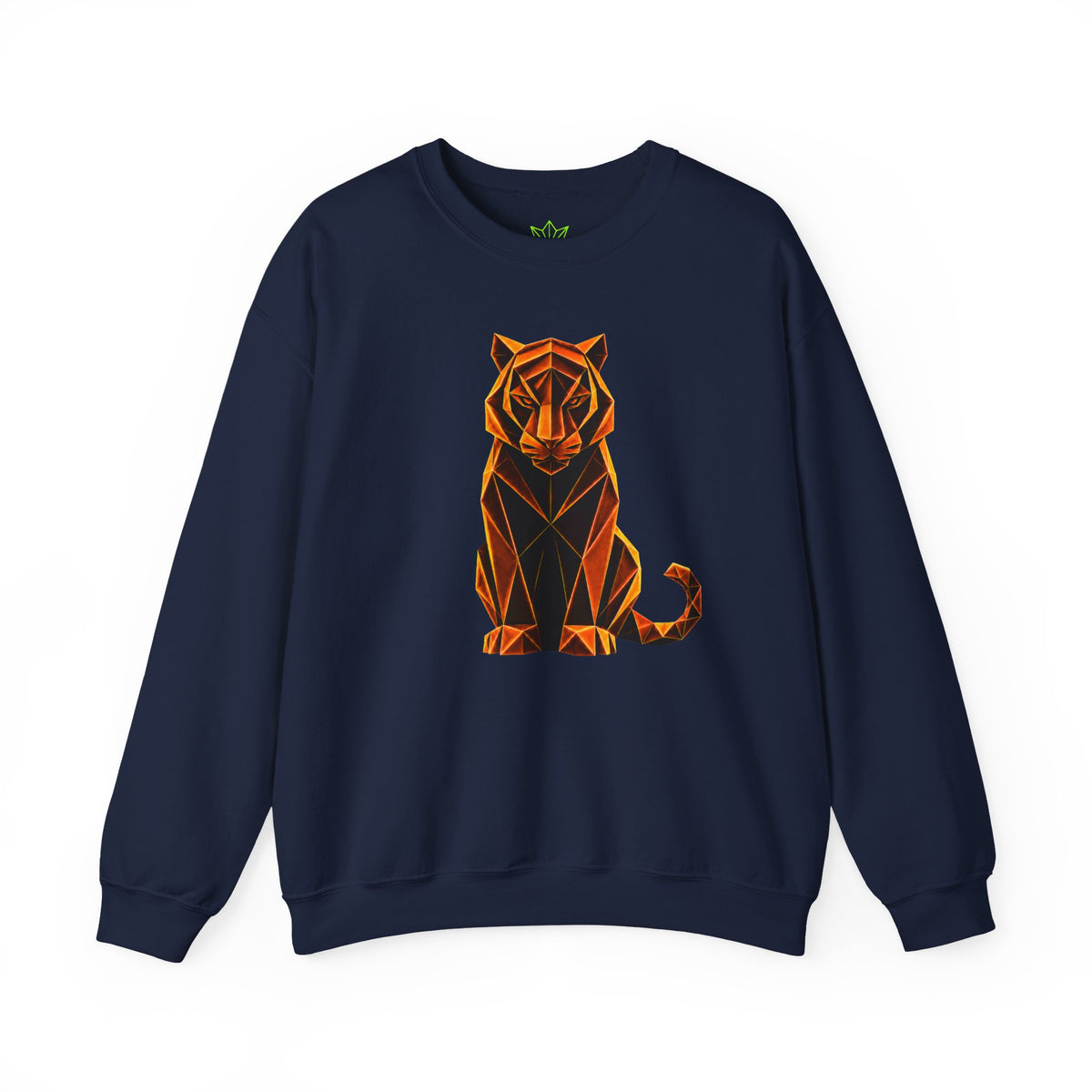 Origami Tiger Illustration Sweatshirt | Inner Power Instinct Sweatshirt