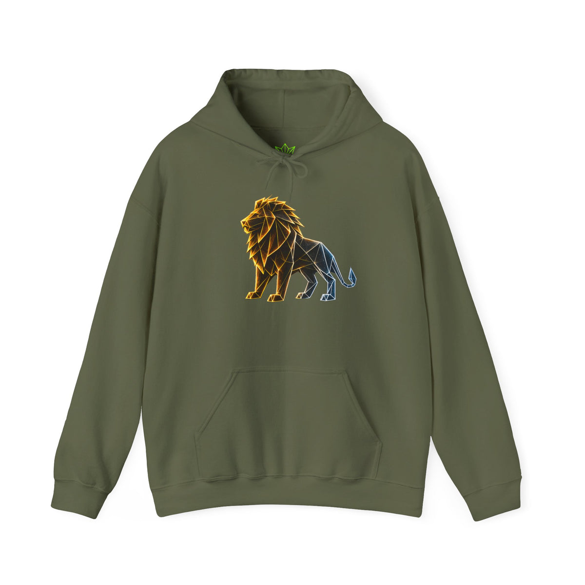 Origami Lion Hoodie. Presence Instinct Sweatshirt