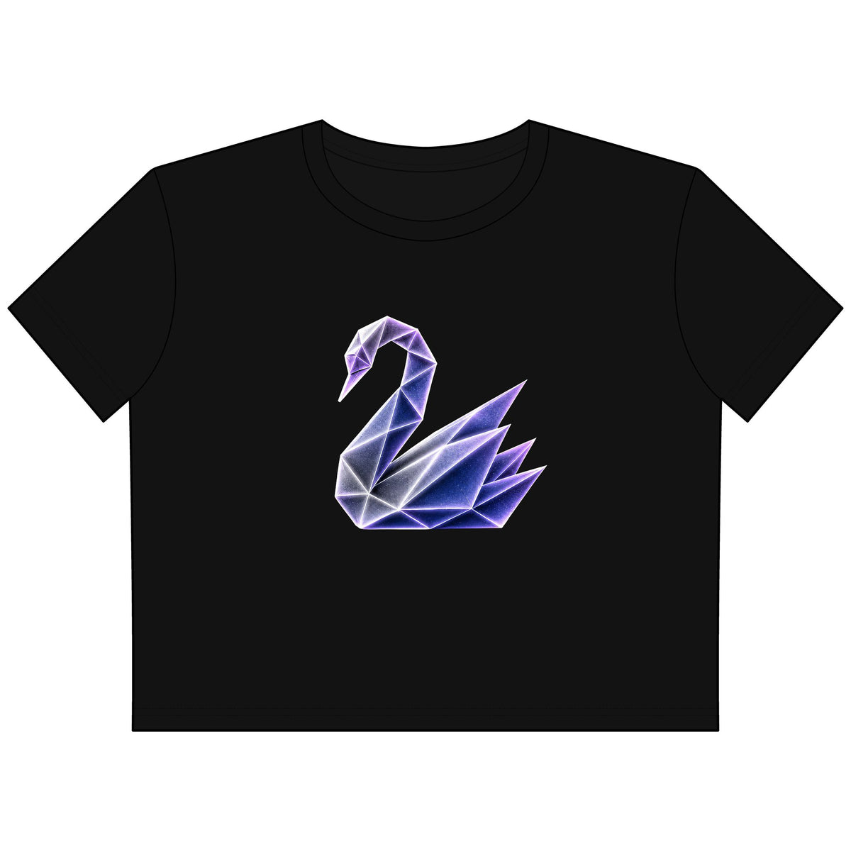 Origami Swan Cropped Tee. Grace Instinct Shirt