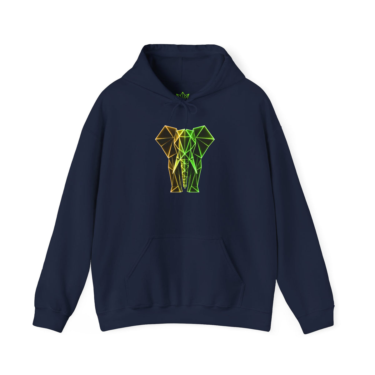 Origami Elephant Hoodie. Wisdom Instinct Sweatshirt