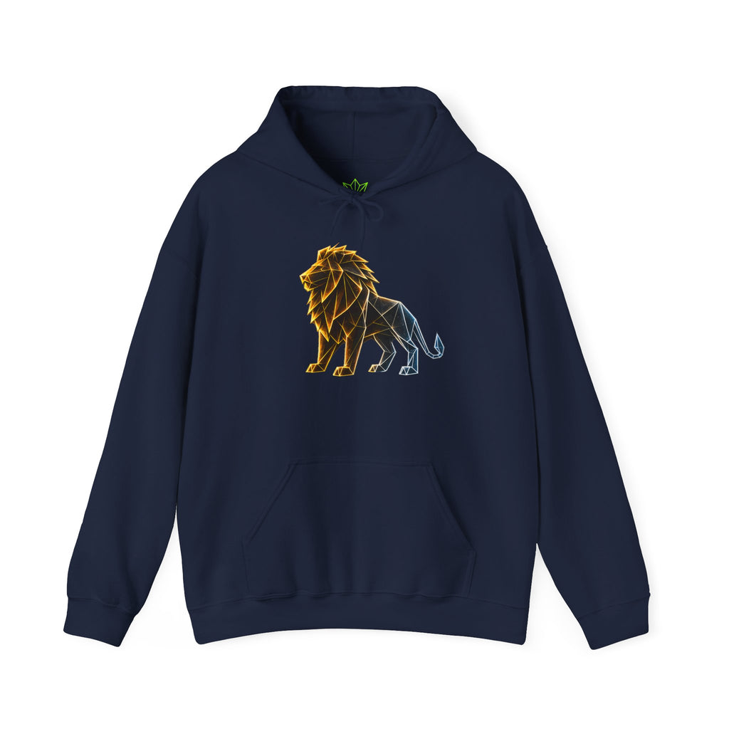 Origami Lion Hoodie. Presence Instinct Sweatshirt