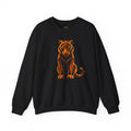 Origami Tiger Illustration Sweatshirt | Inner Power Instinct Sweatshirt
