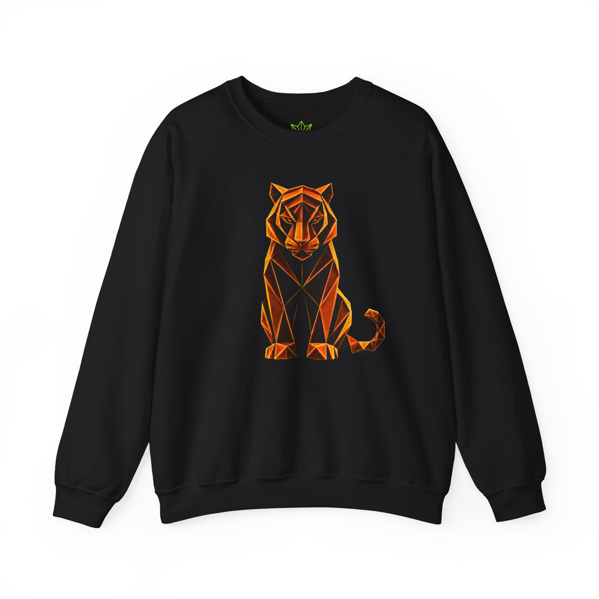 Origami Tiger Illustration Sweatshirt | Inner Power Instinct Sweatshirt