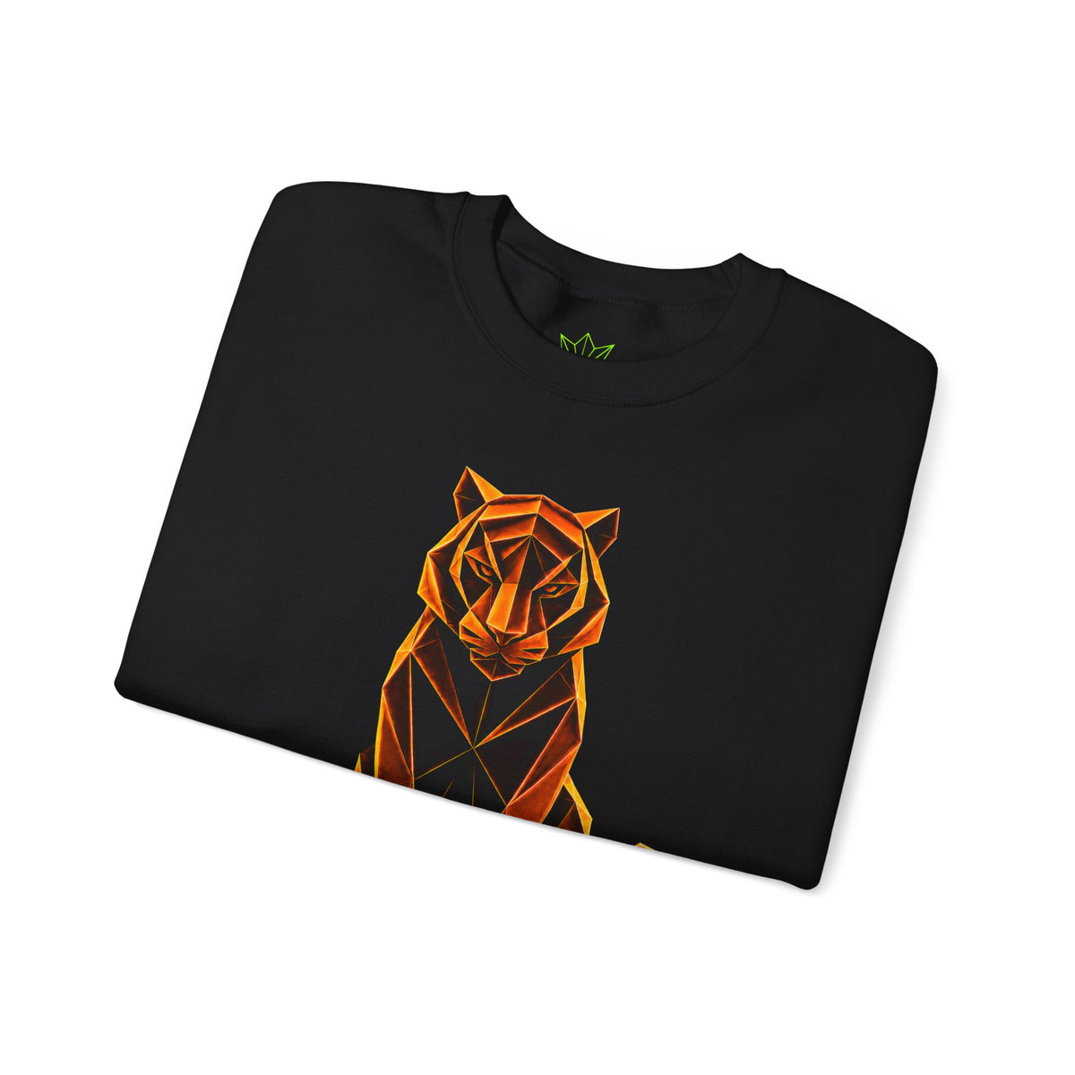 Origami Tiger Illustration Sweatshirt | Inner Power Instinct Sweatshirt