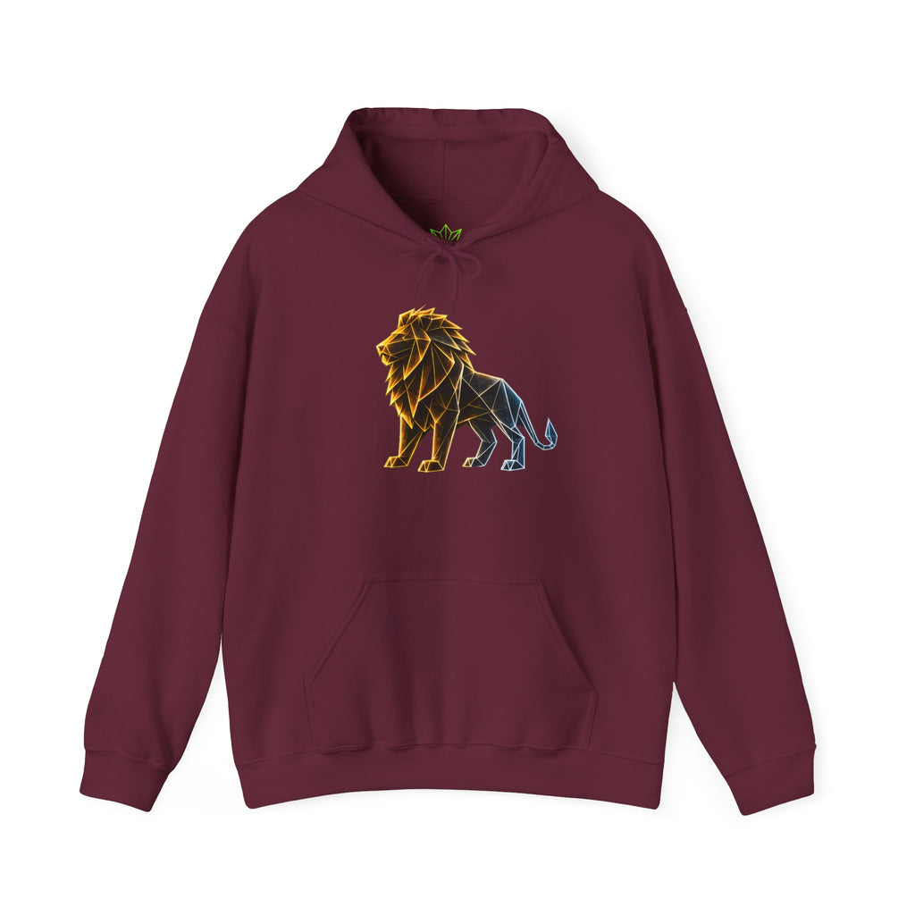 Origami Lion Hoodie. Presence Instinct Sweatshirt