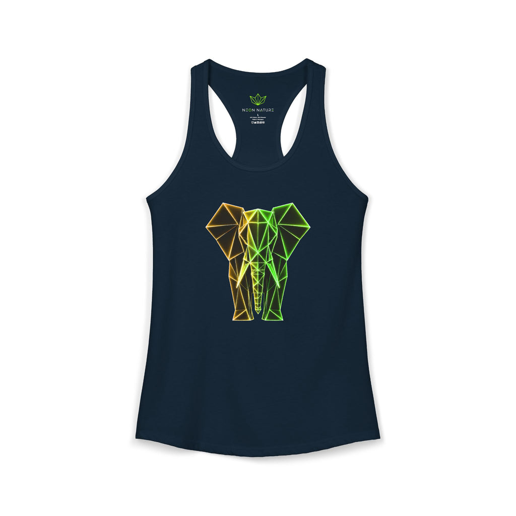 Origami Elephant Racerback Tank. Wisdom Instinct Tank