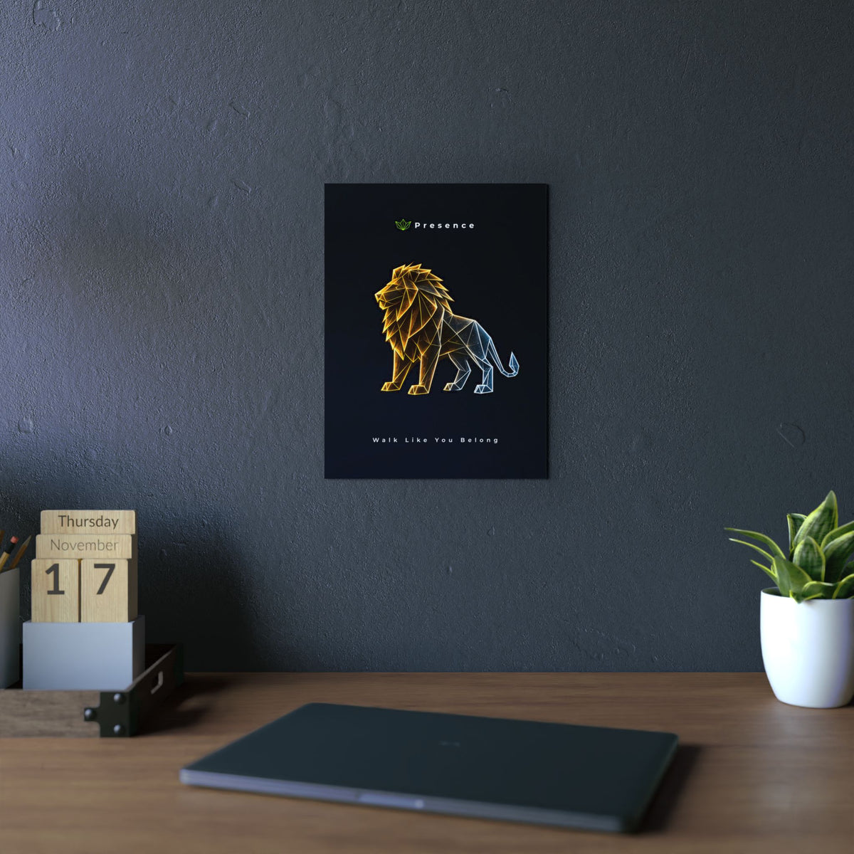 Presence - Walk Like You Belong Aluminum Panel | Modern Wildlife Decor