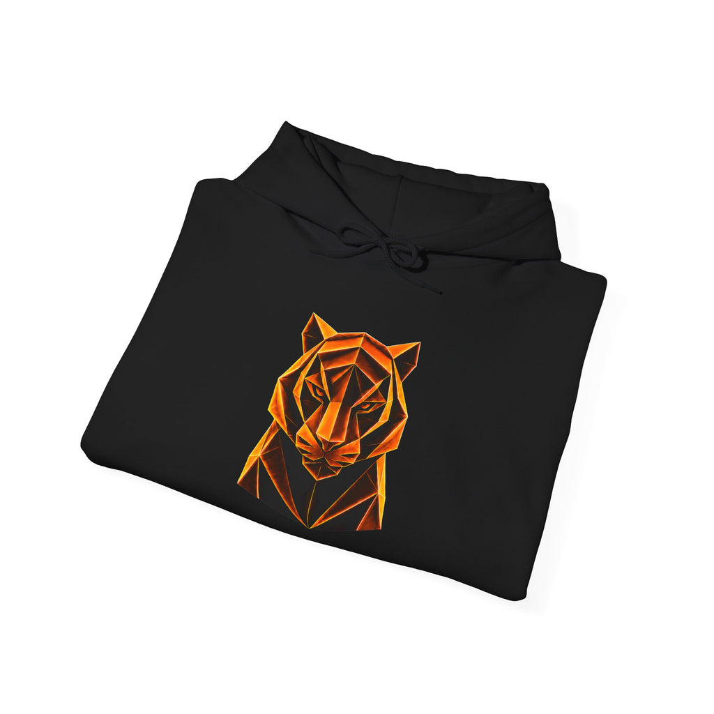 Origami Tiger Hoodie. Inner Power Instinct Sweatshirt