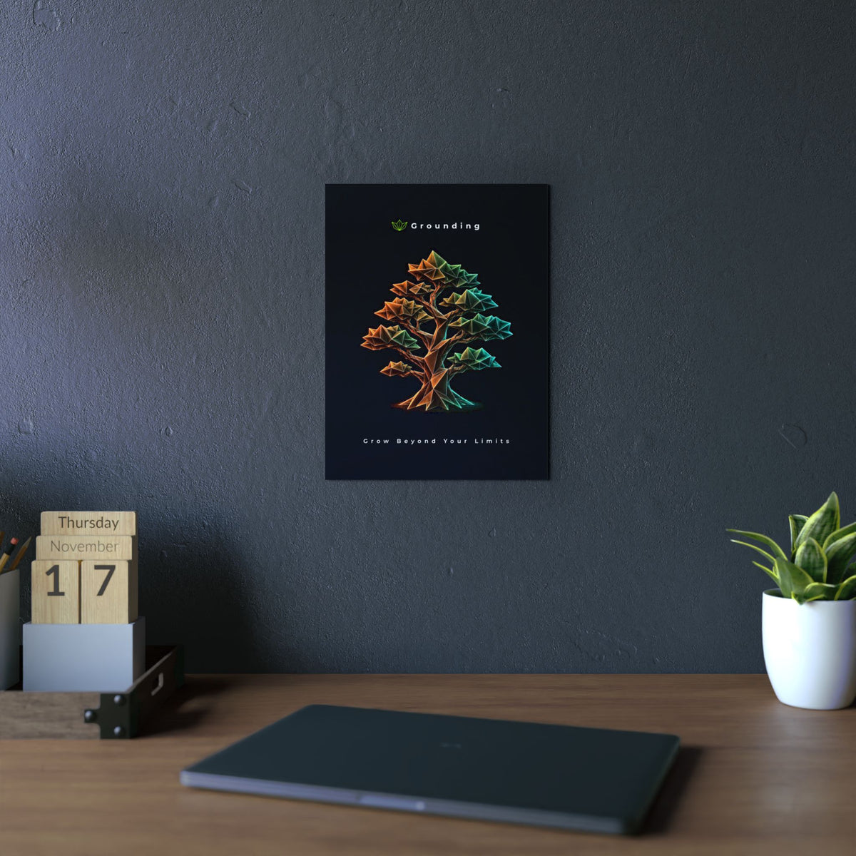 Grounding - Grow Beyond Your Limits Aluminum Composite Panel | Wall Art
