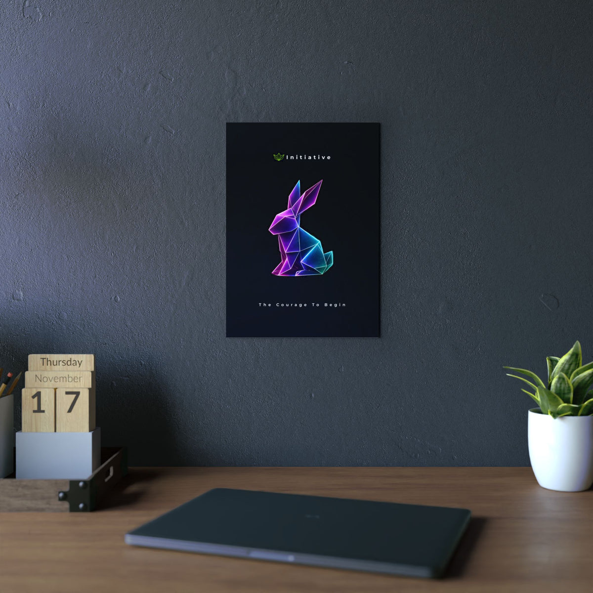 Initiative - The Courage To Begin Aluminum Composite Panel | Wall Art, Modern Decor