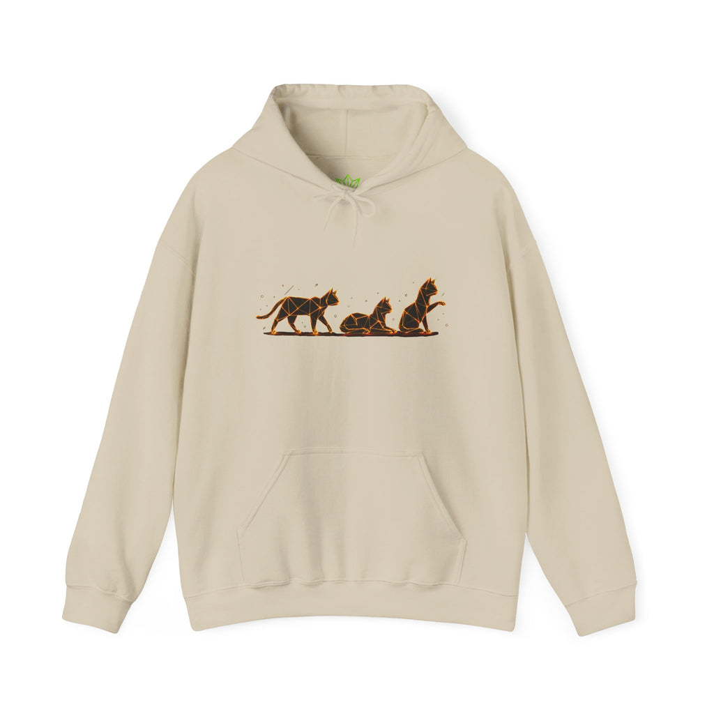 Origami Cat Trio Hoodie | Authenticity Instinct Hoodie