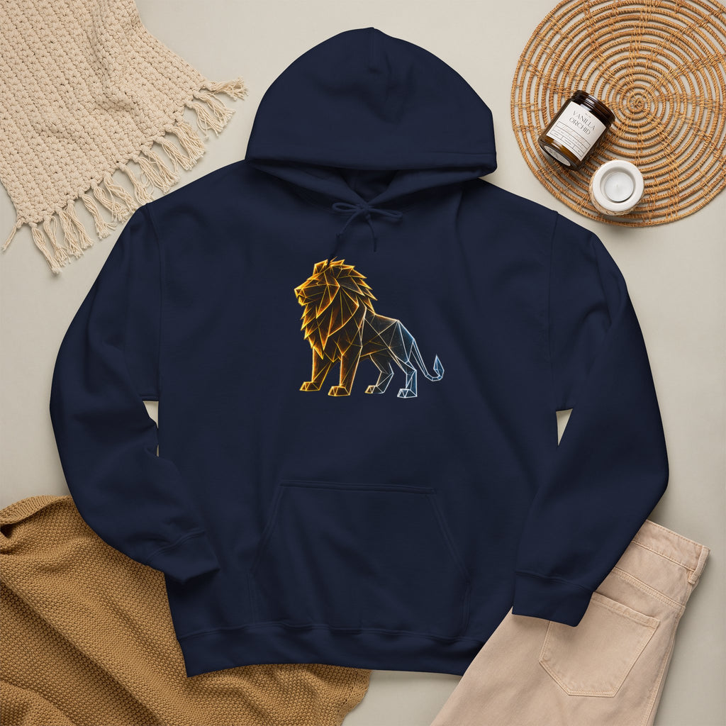 Origami Lion Hoodie. Presence Instinct Sweatshirt