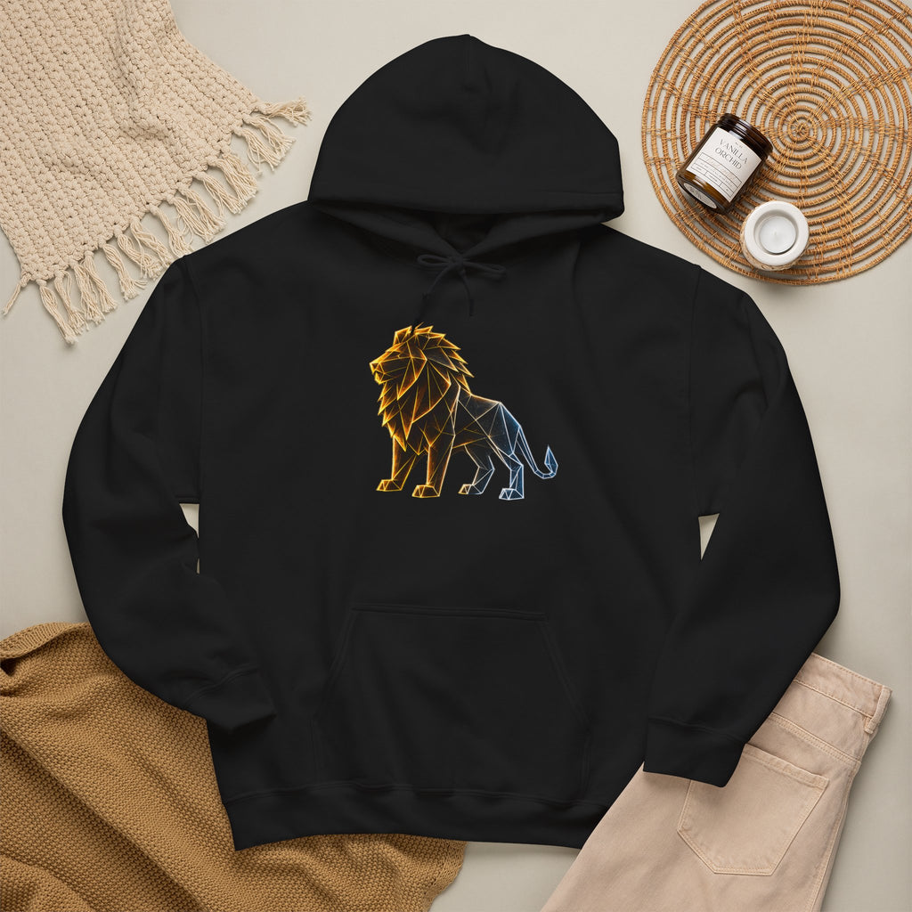 Origami Lion Hoodie. Presence Instinct Sweatshirt