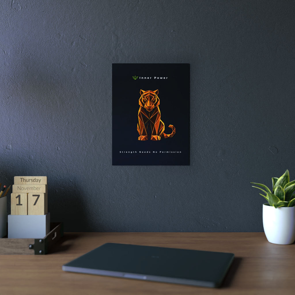 Inner Power - Strength Needs No Permission Art Aluminum Composite Panel | Inner Power Strength Wall Decor