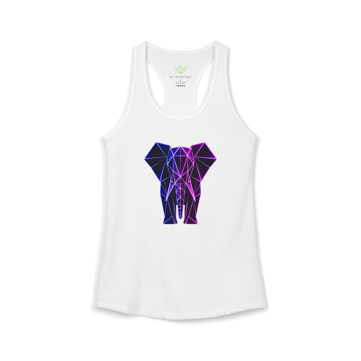 Origami Elephant Racerback Tank. Wisdom Instinct Tank