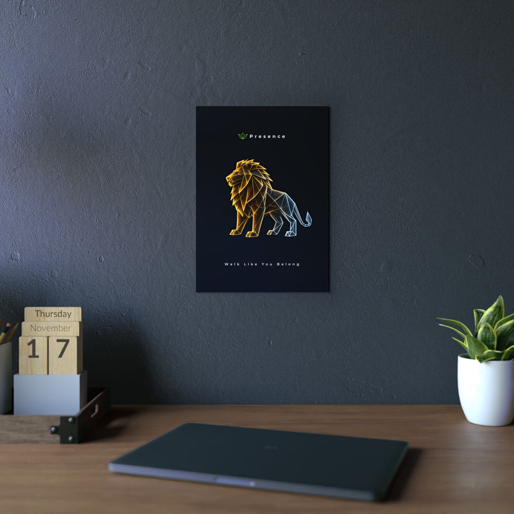 Presence - Walk Like You Belong Aluminum Panel | Modern Wildlife Decor