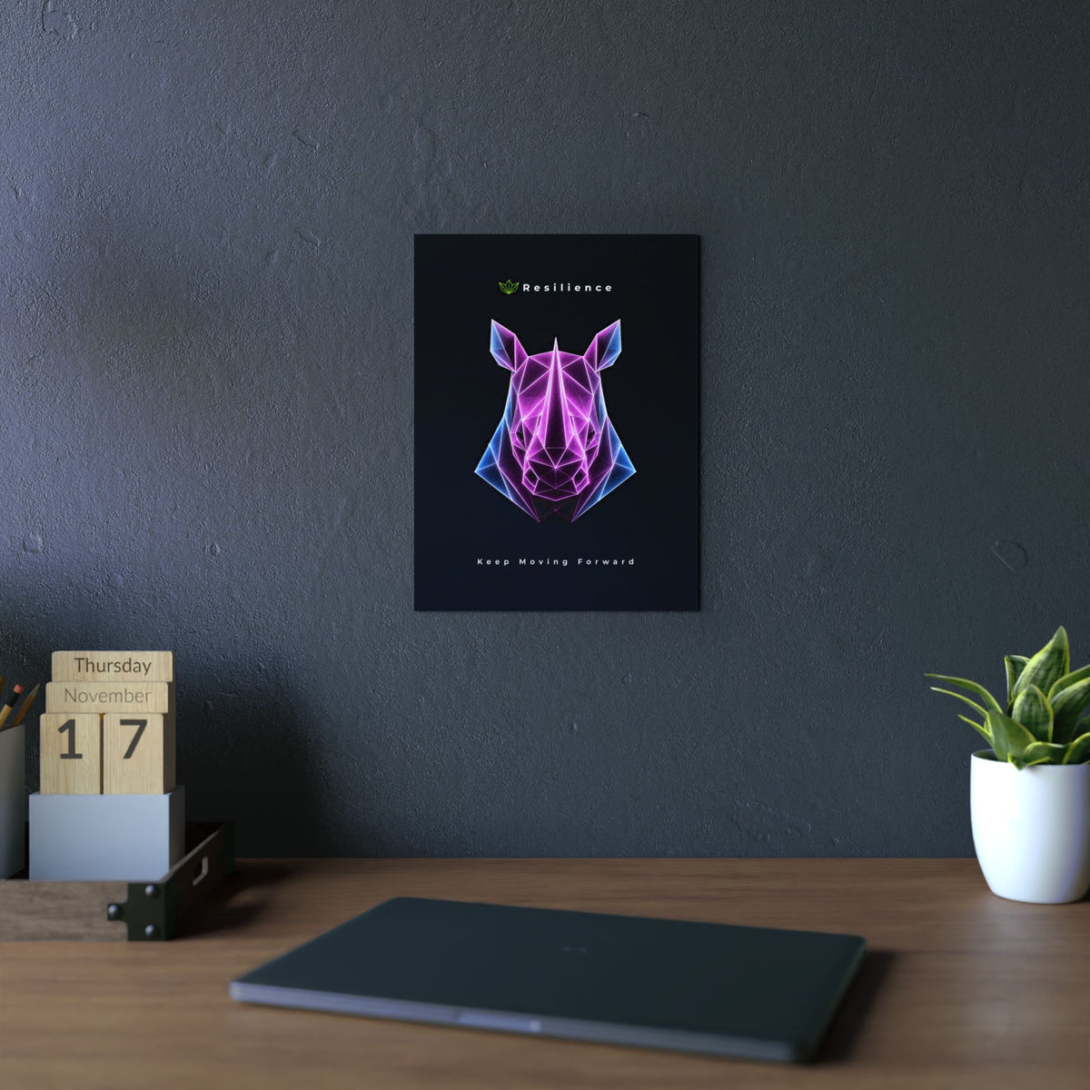 Resilience - Keep Moving Forward Aluminum Composite Panel | Resilience Wall Art